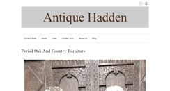 Desktop Screenshot of antiquehadden.co.uk